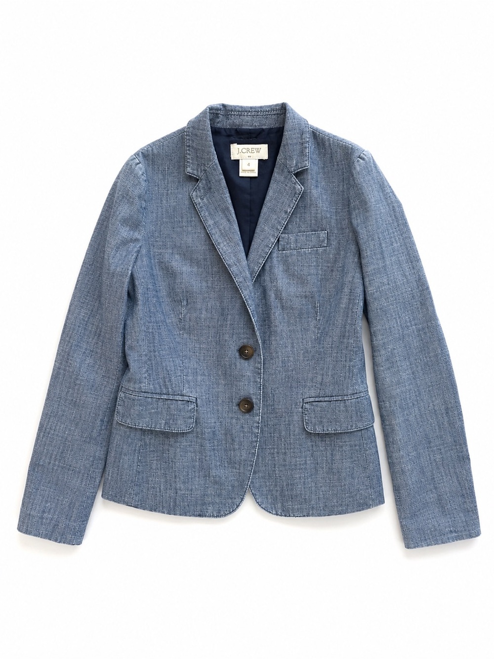 J.Crew Denim Blazer Jacket | Size 4 | Excellent Condition